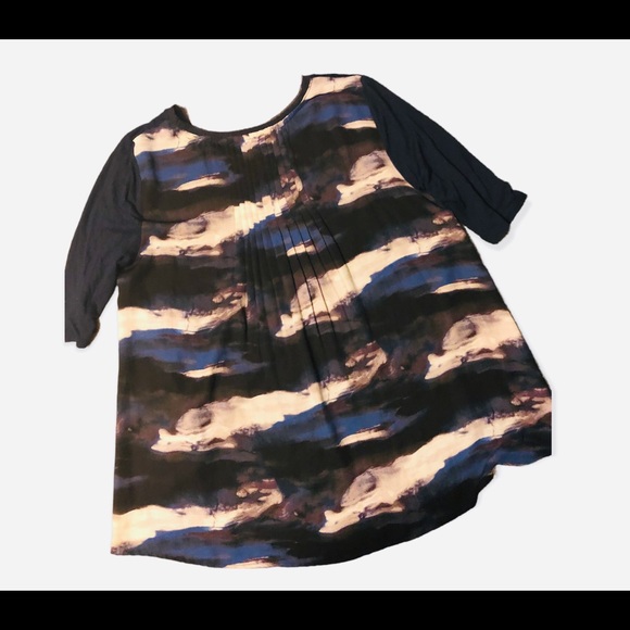 Simply Vera V. Wang black abstract print blouse - Picture 5 of 8